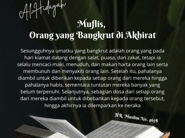 Muflis, Orang yang Bangkrut di Akhirat