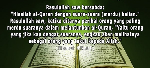 Jangan baca al Qur’an yang diatur nada musik dan suara penyanyi lagu cinta