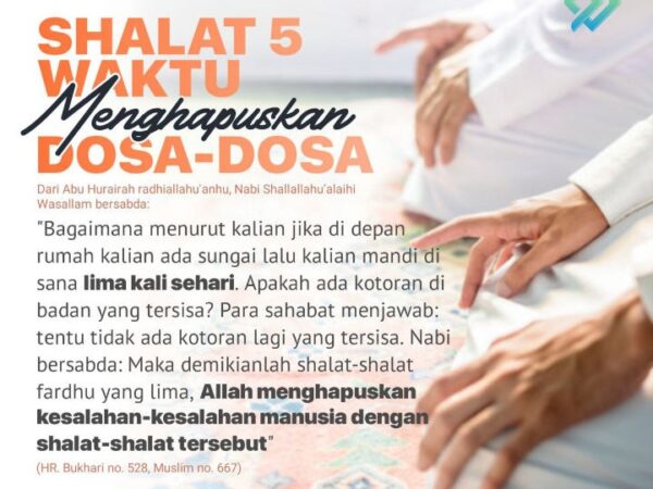 Shalat lima waktu sebagai Kafarah ( Penebus kesalahan)